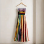 Xanthe Strapless Flowy Maxi Dress - Multi-Color - Women's Clothing > Dresses > Maxi Dresses - Brondals - Image 1