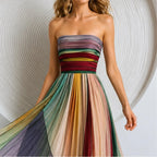Xanthe Strapless Flowy Maxi Dress - Multi-Color - Women Dress - Brondals - Image 2
