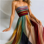 Xanthe Strapless Flowy Maxi Dress - Multi-Color - women's clothing - Brondals - Image 5