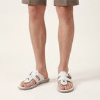 Lariva Leather Sandals - White - toe-loop sandals - Brondals - Image 4