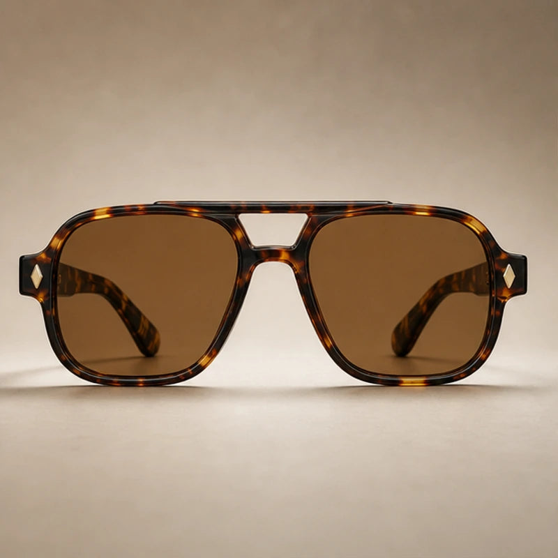 Palma Azure Aviator Sunglasses - Classic Havana - sunglasses - Brondals - Image 2