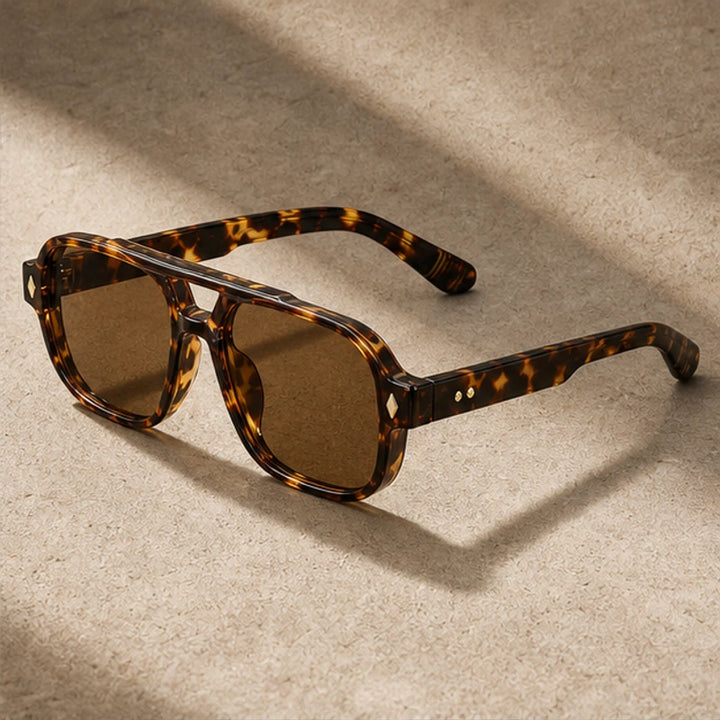 Palma Azure Aviator Sunglasses - Classic Havana - Sunglasses - Brondals - Image 1