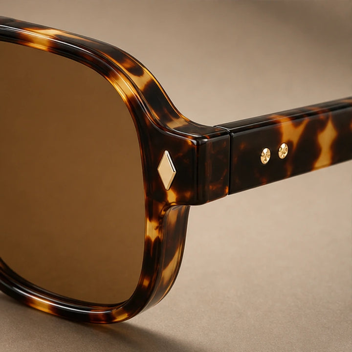 Palma Azure Aviator Sunglasses - Classic Havana - aviator sunglasses - Brondals - Image 3