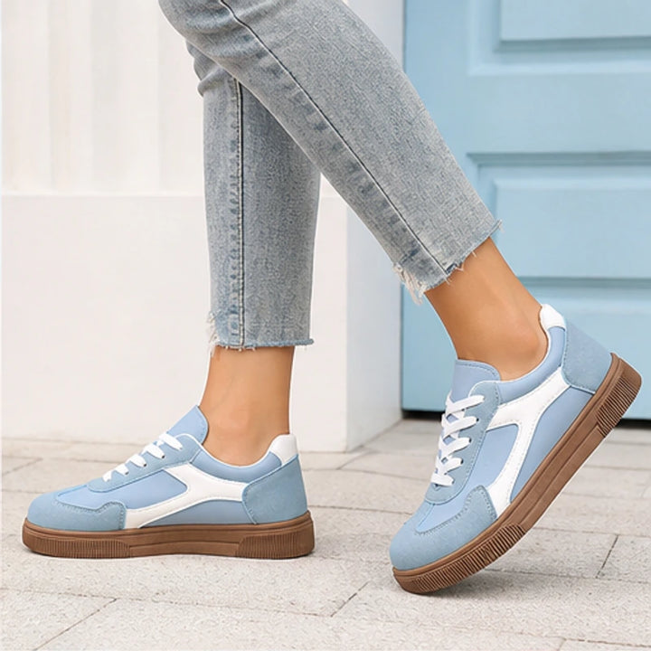 Isla Colorblock Low-Top Sneaker - Powder Blue - colorblock - Brondals - Image 6
