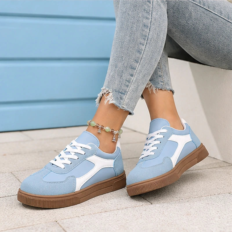Isla Colorblock Low-Top Sneaker - Powder Blue - casual shoes - Brondals - Image 7