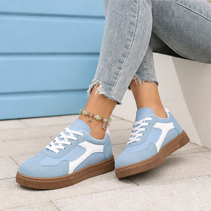 Isla Colorblock Low-Top Sneaker - Powder Blue - casual shoes - Brondals - Image 7