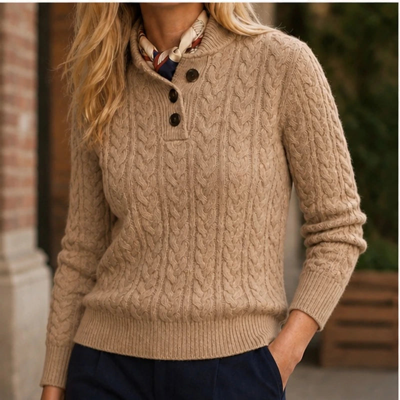 Yolanda Cashmere Sweater - Khaki - Catalog Group: Clothing - Brondals - Image 2