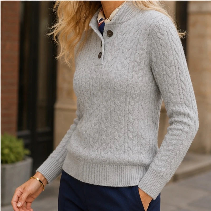 Yolanda Cashmere Sweater - Gray - Product Type: Sweaters - Brondals - Image 4