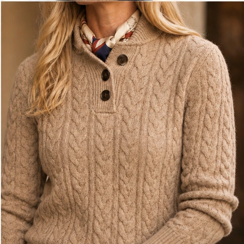 Yolanda Cashmere Sweater - Khaki - Department: Women - Brondals - Image 3