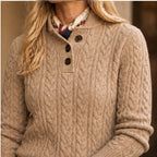 Yolanda Cashmere Sweater - Khaki - Department: Women - Brondals - Image 3