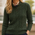 Yolanda Cashmere Sweater - Olive - Department: Women - Brondals - Image 3