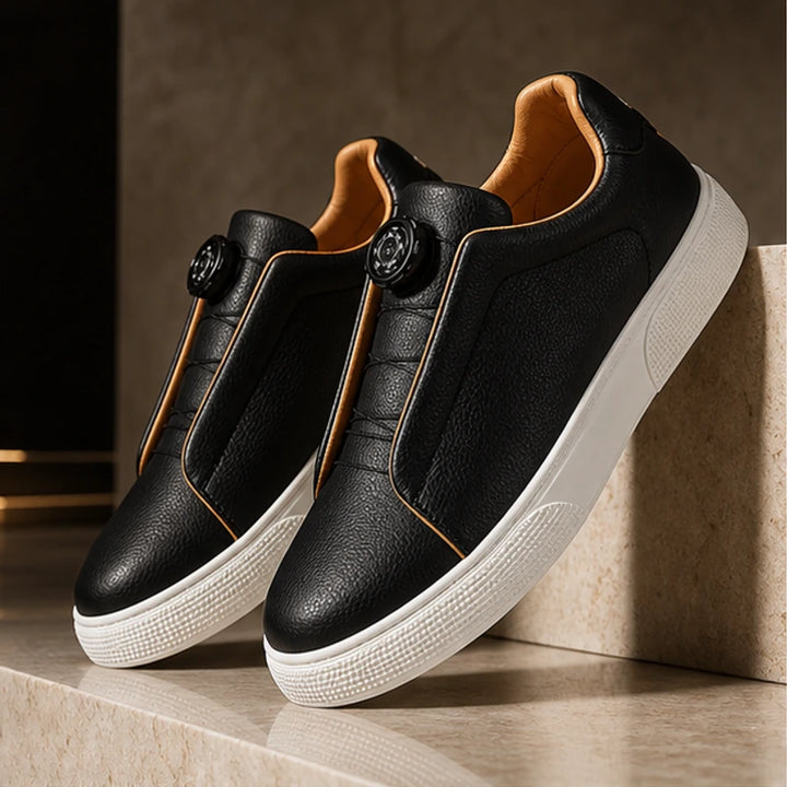 Jenson Leather Sneakers - Black - Sneakers - Brondals - Image 1