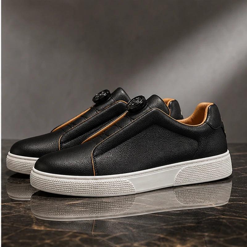 Jenson Leather Sneakers - Black - mens sneakers - Brondals - Image 2