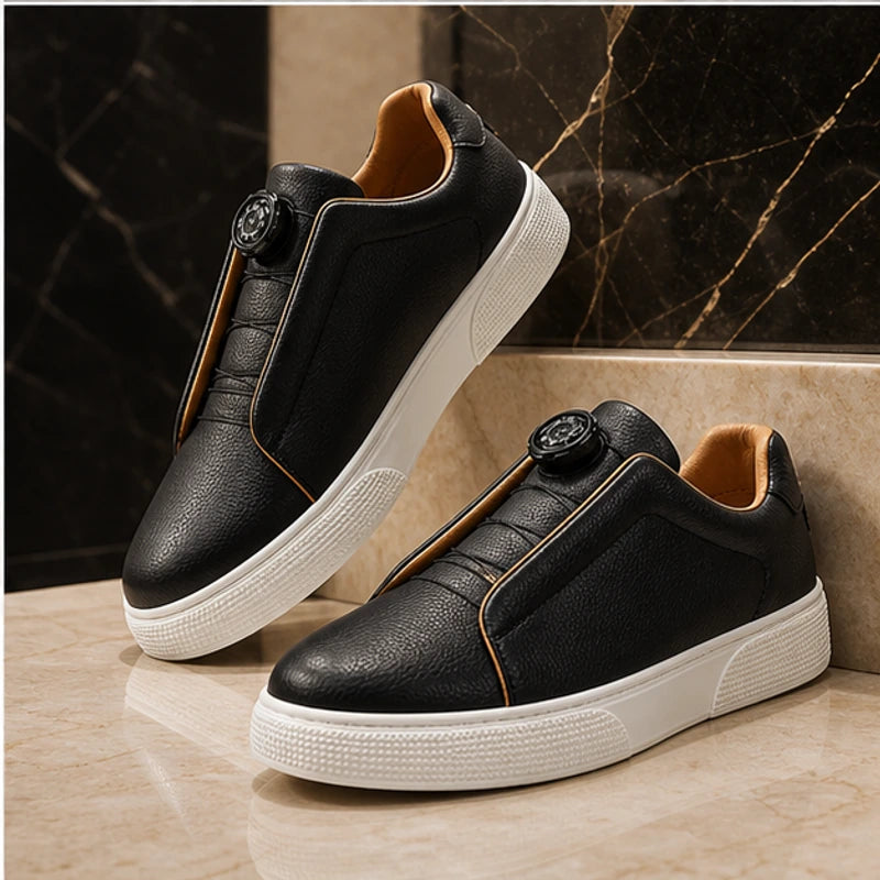 Jenson Leather Sneakers - Black - genuine leather - Brondals - Image 4