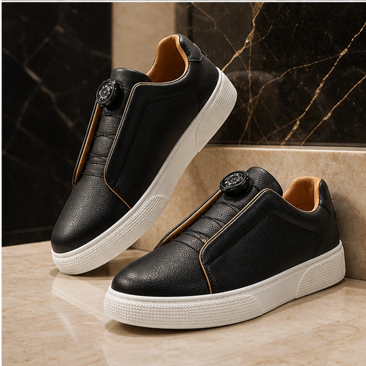 Jenson Leather Sneakers - Black - genuine leather - Brondals - Image 4