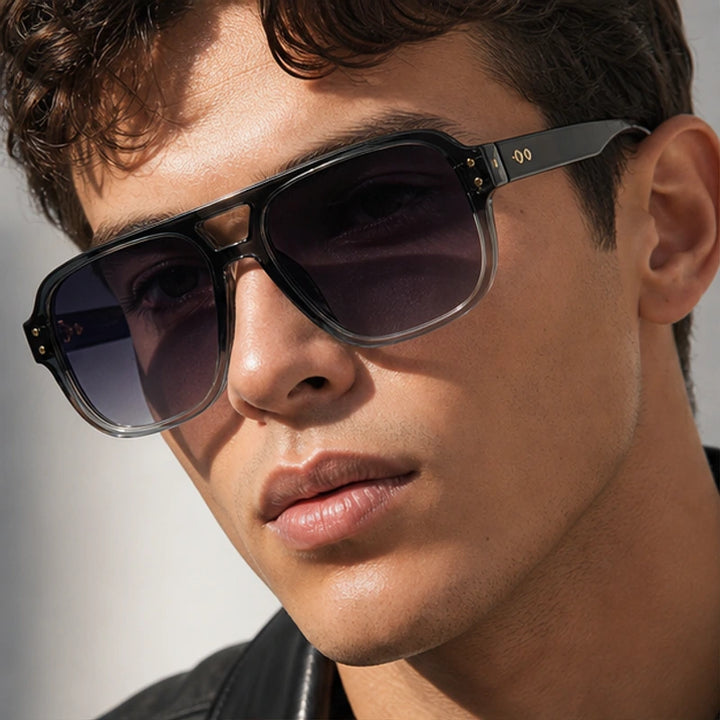 Nava Flex Sunglasses - Gray - square frame - Brondals - Image 4