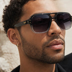 Nava Flex Sunglasses - Gray - double bridge - Brondals - Image 5