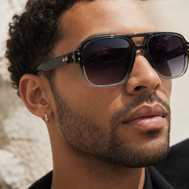 Nava Flex Sunglasses - Gray - double bridge - Brondals - Image 5