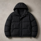 Zara Hooded Puffer Jacket - Black - Women's Clothing > Outerwear > Puffer Jackets - Brondals - Image 1