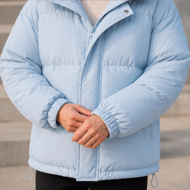 Zara Hooded Puffer Jacket - Light Blue - Department: Women - Brondals - Image 3