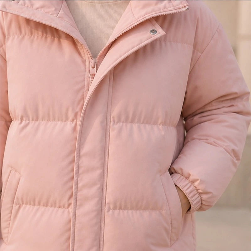 Zara Hooded Puffer Jacket - Blush Pink - Department: Women - Brondals - Image 3