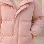 Zara Hooded Puffer Jacket - Blush Pink - Department: Women - Brondals - Image 3