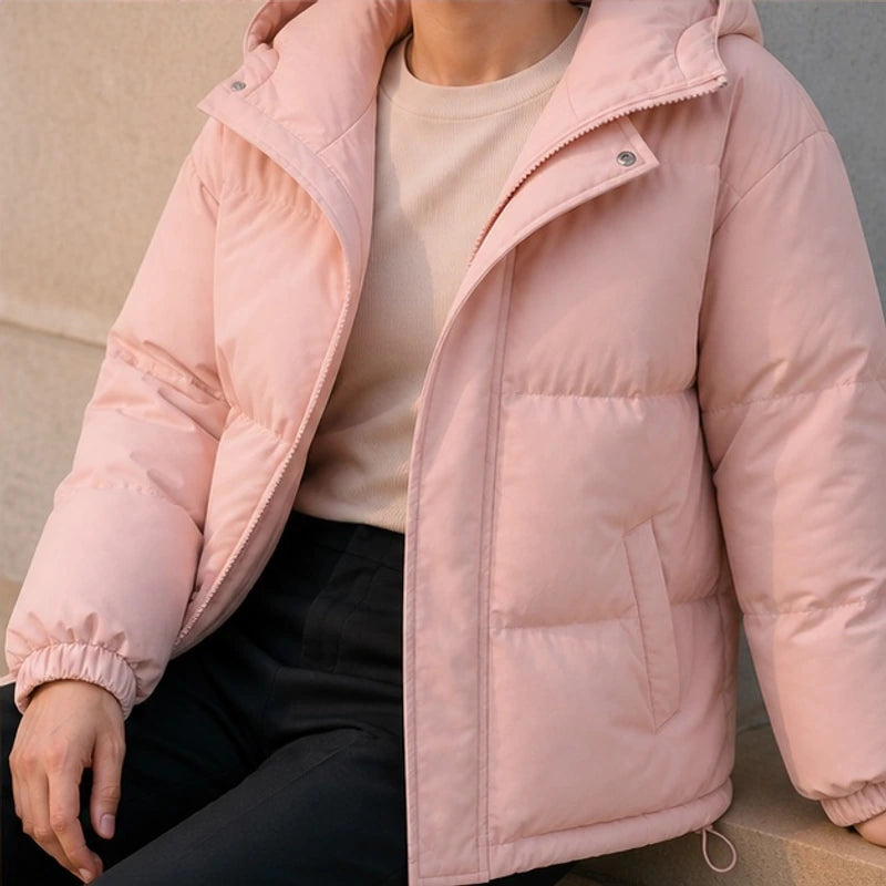 Zara Hooded Puffer Jacket - Blush Pink - Product Type: Jackets - Brondals - Image 4
