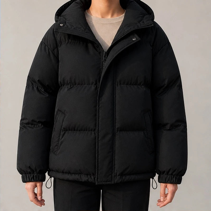 Zara Hooded Puffer Jacket - Black - Catalog Group: Clothing - Brondals - Image 2