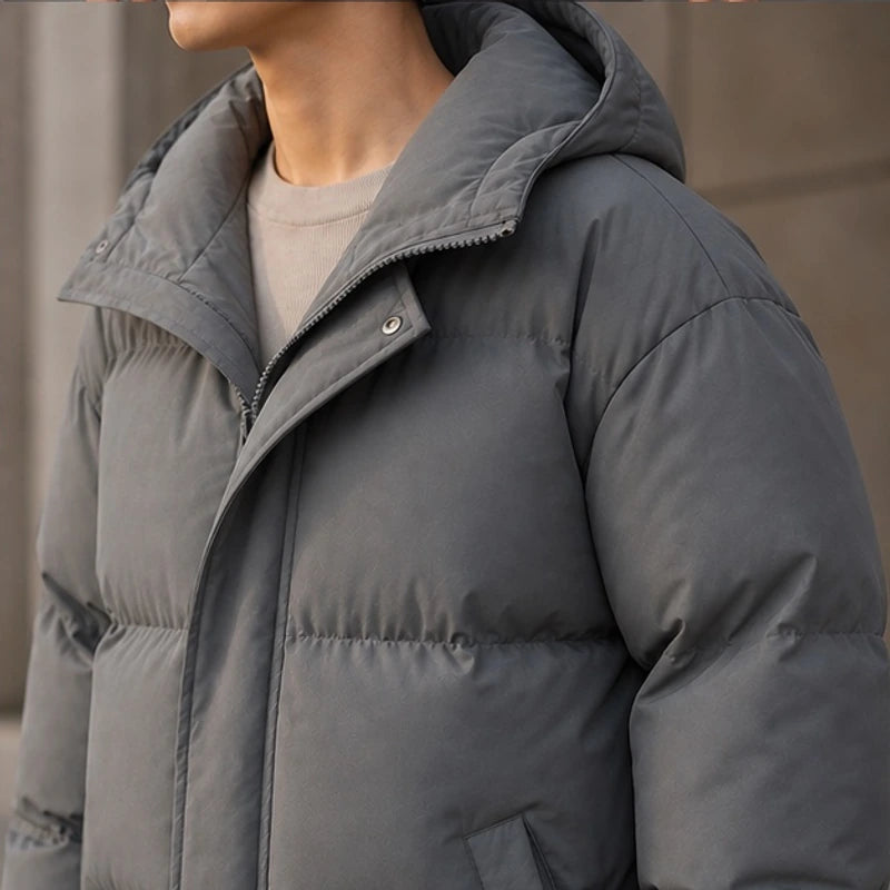Zara Hooded Puffer Jacket - Gray - Department: Women - Brondals - Image 3