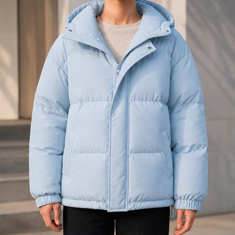 Zara Hooded Puffer Jacket - Light Blue - Catalog Group: Clothing - Brondals - Image 2
