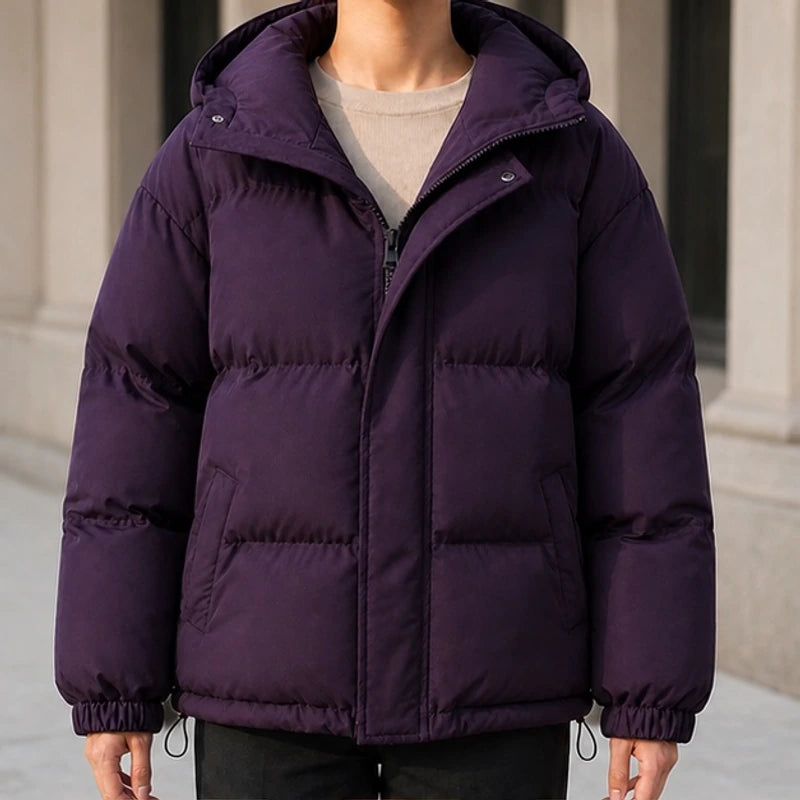 Zara Hooded Puffer Jacket - Deep Plum - Catalog Group: Clothing - Brondals - Image 2