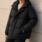 Zara Hooded Puffer Jacket - Black - Department: Women - Brondals - Image 3