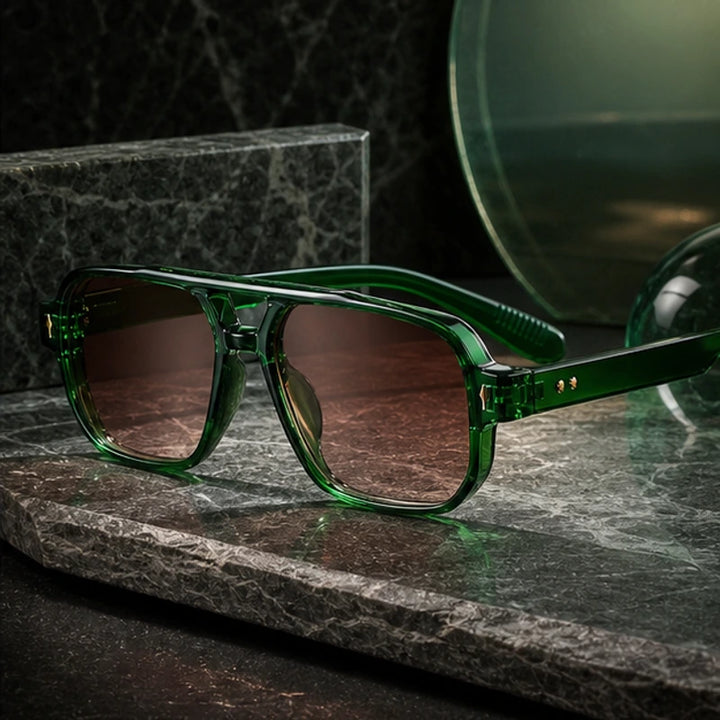 Nava Flex Sunglasses - Green - Sunglasses - Brondals - Image 1